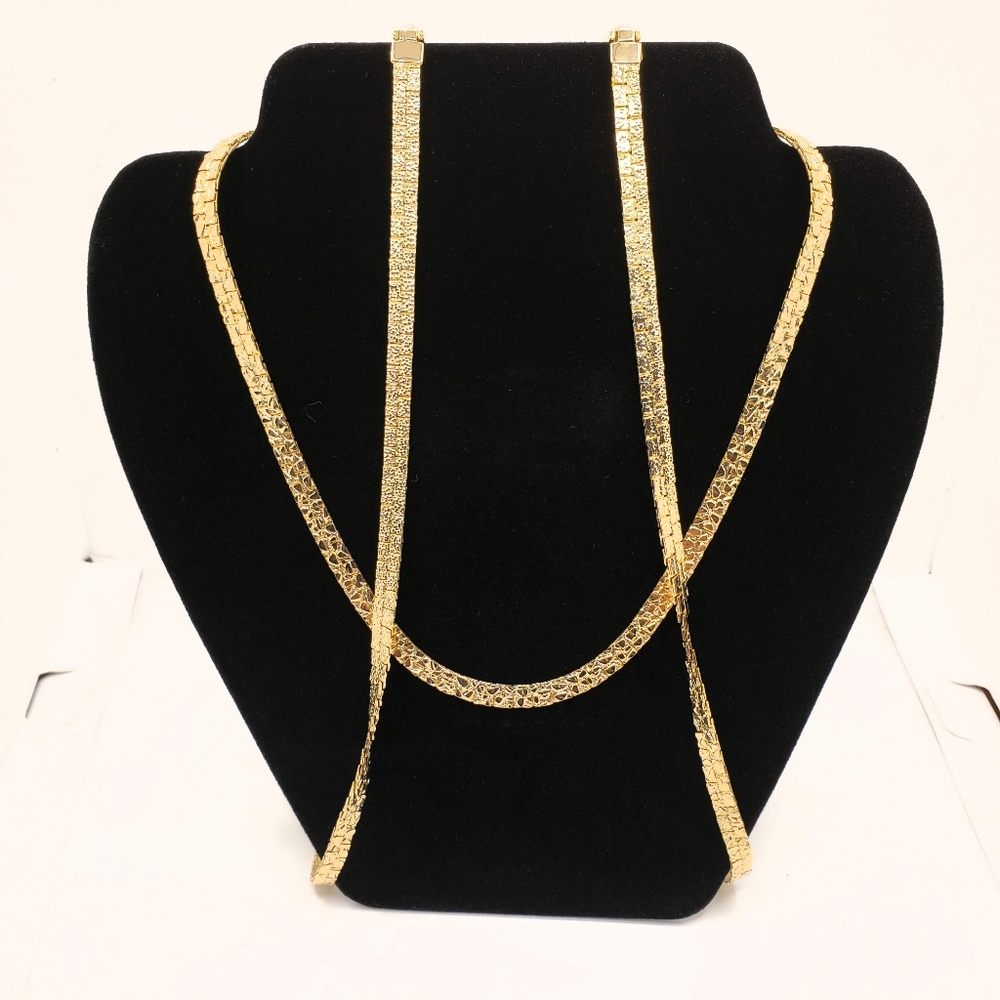 Gold Plated 18 inch Reversible Detail Chains